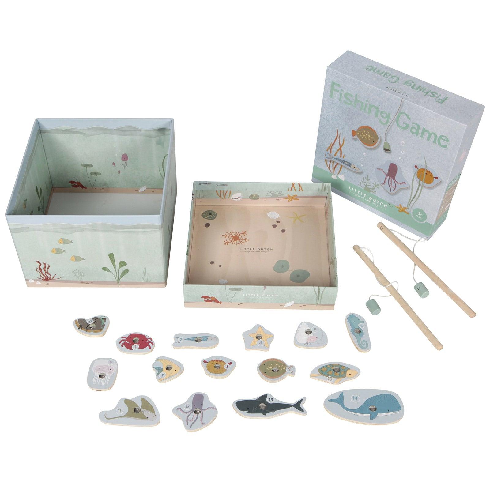 Little Dutch: magnetyczne rybki do łowienia Fishing Game - Noski Noski