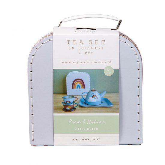 Little Dutch: metalowy serwis do herbatki Tea Set Pure & Nature - Noski Noski