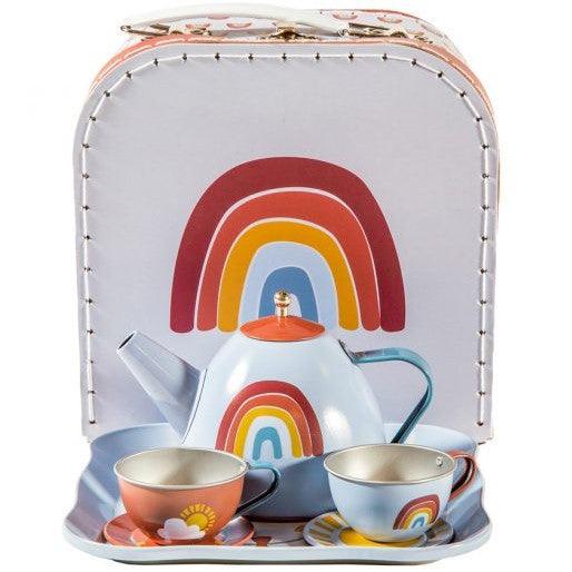 Little Dutch: metalowy serwis do herbatki Tea Set Pure & Nature - Noski Noski