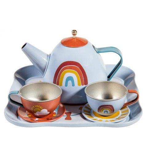 Little Dutch: metalowy serwis do herbatki Tea Set Pure & Nature - Noski Noski