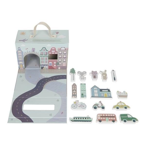 Little Dutch: miasto w walizce City Play Box - Noski Noski