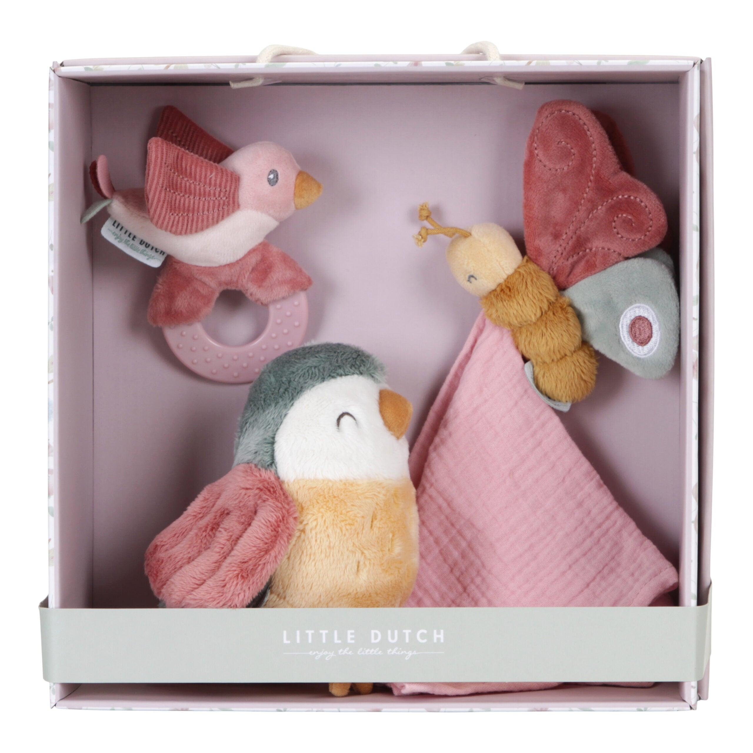 Little Dutch: zestaw prezentowy dla niemowląt Flowers & Butterflies - Noski Noski