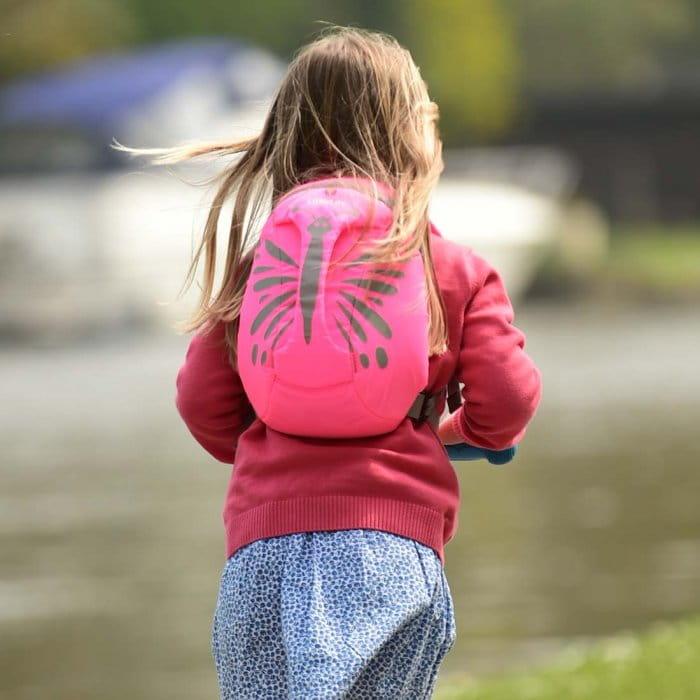 LittleLife: duży plecak odblaskowy ActiveGrip Motylek 3+ - Noski Noski