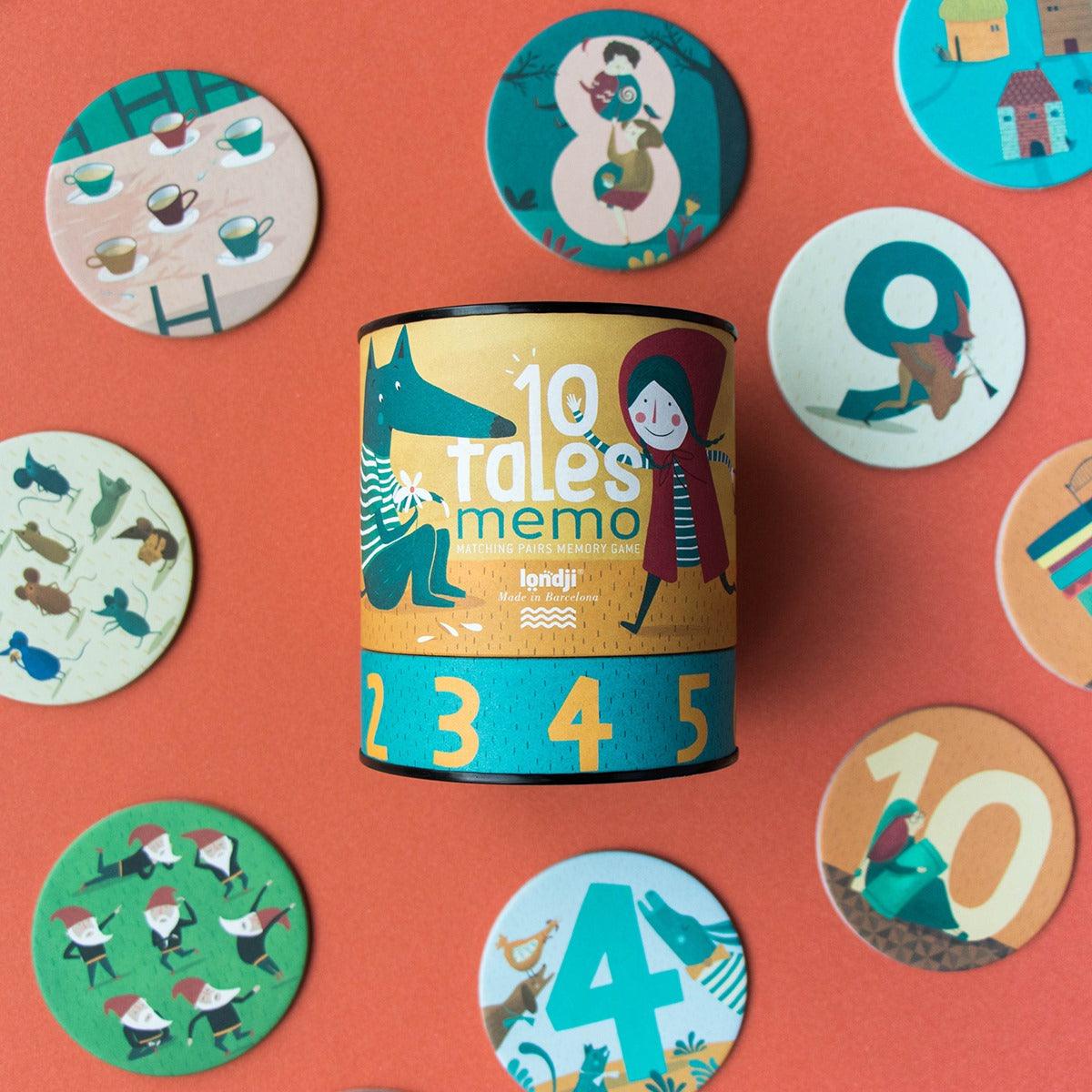 Londji: gra memo nauka liczenia 10 Tales - Noski Noski