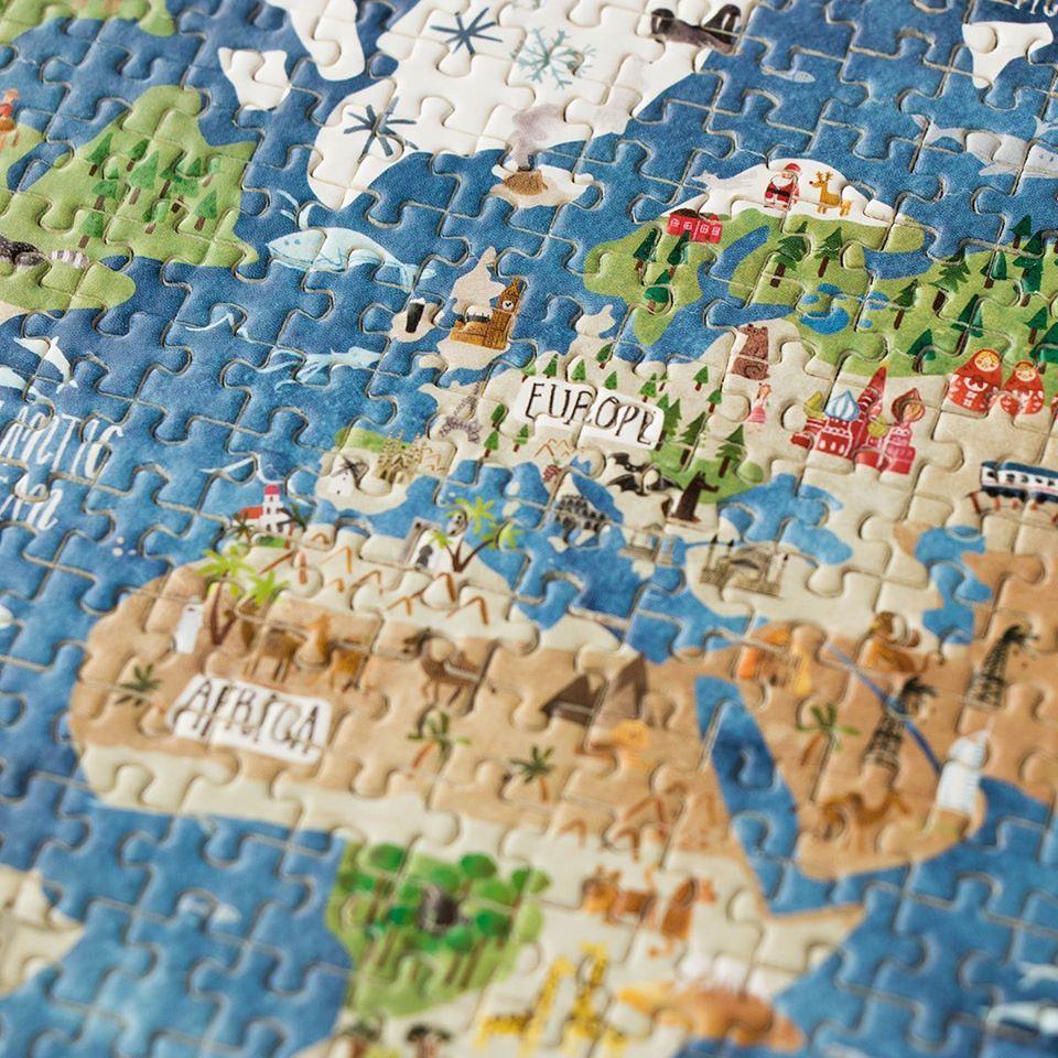 Londji: mikro puzzle mapa świata Discover The World 600 el. - Noski Noski