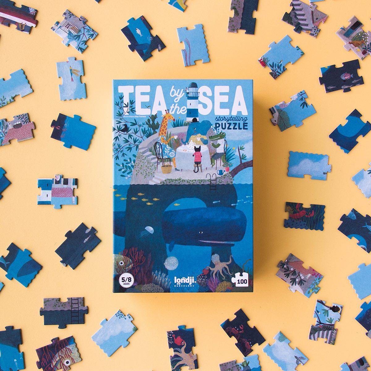 Londji: puzzle do opowiadania Tea by the Sea 100 el. - Noski Noski