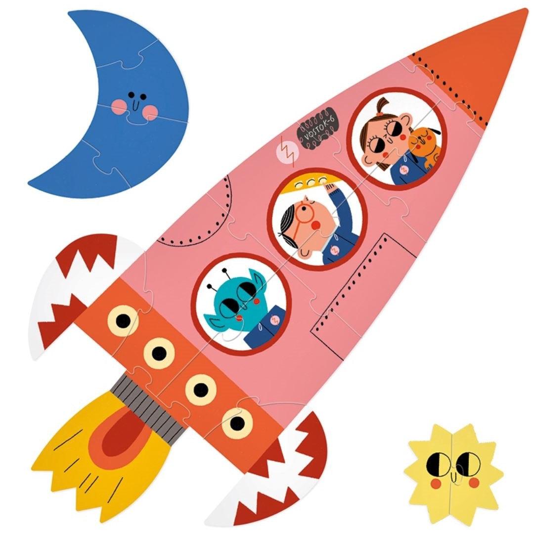 Londji: puzzle kosmos Valentina in Space 24 el. - Noski Noski