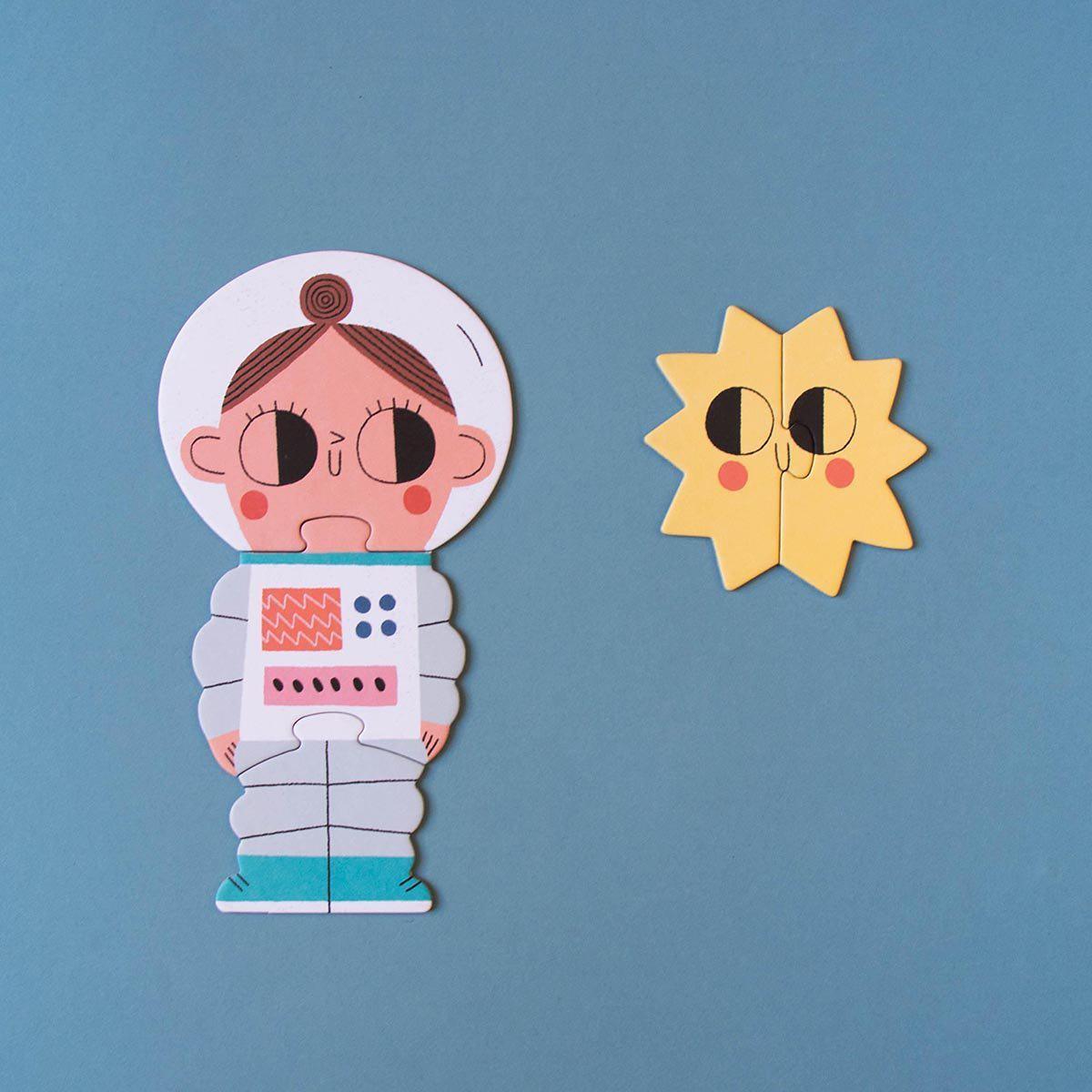 Londji: puzzle kosmos Valentina in Space 24 el. - Noski Noski