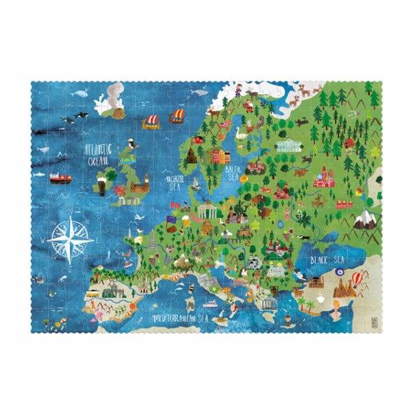 Londji: puzzle obserwacyjne z mapą Discover The Europe 200 el. - Noski Noski