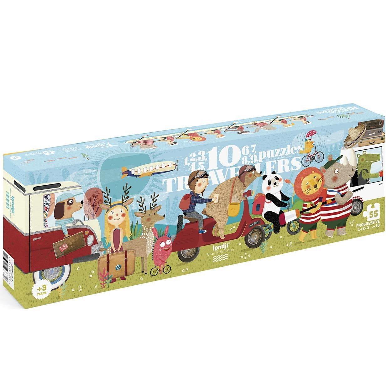 Londji: puzzle progresywne 10 Travelers - Noski Noski