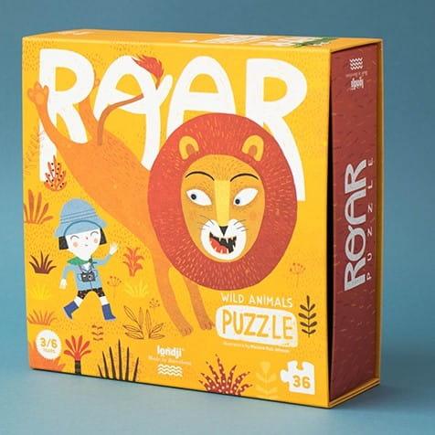 Londji: puzzle zwierzęta z dżungli Roar 36 el. - Noski Noski
