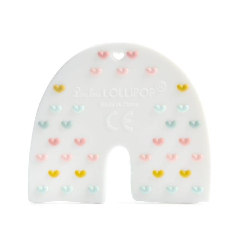 Loulou Lollipop: gryzak silikonowy tęcza Pastel Rainbow - Noski Noski