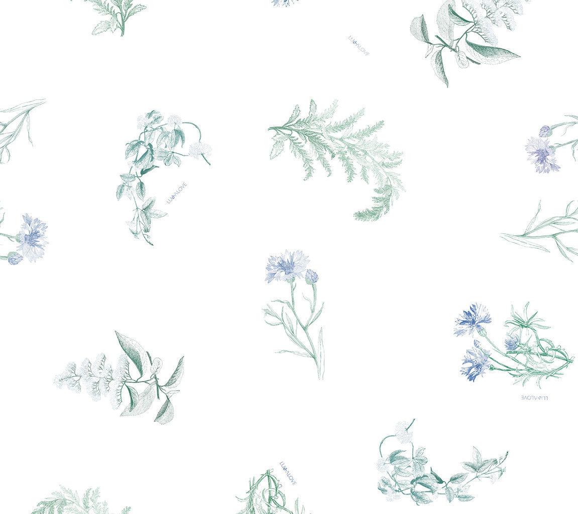 Lullalove: rożek niemowlęcy Herbs Blue - Noski Noski