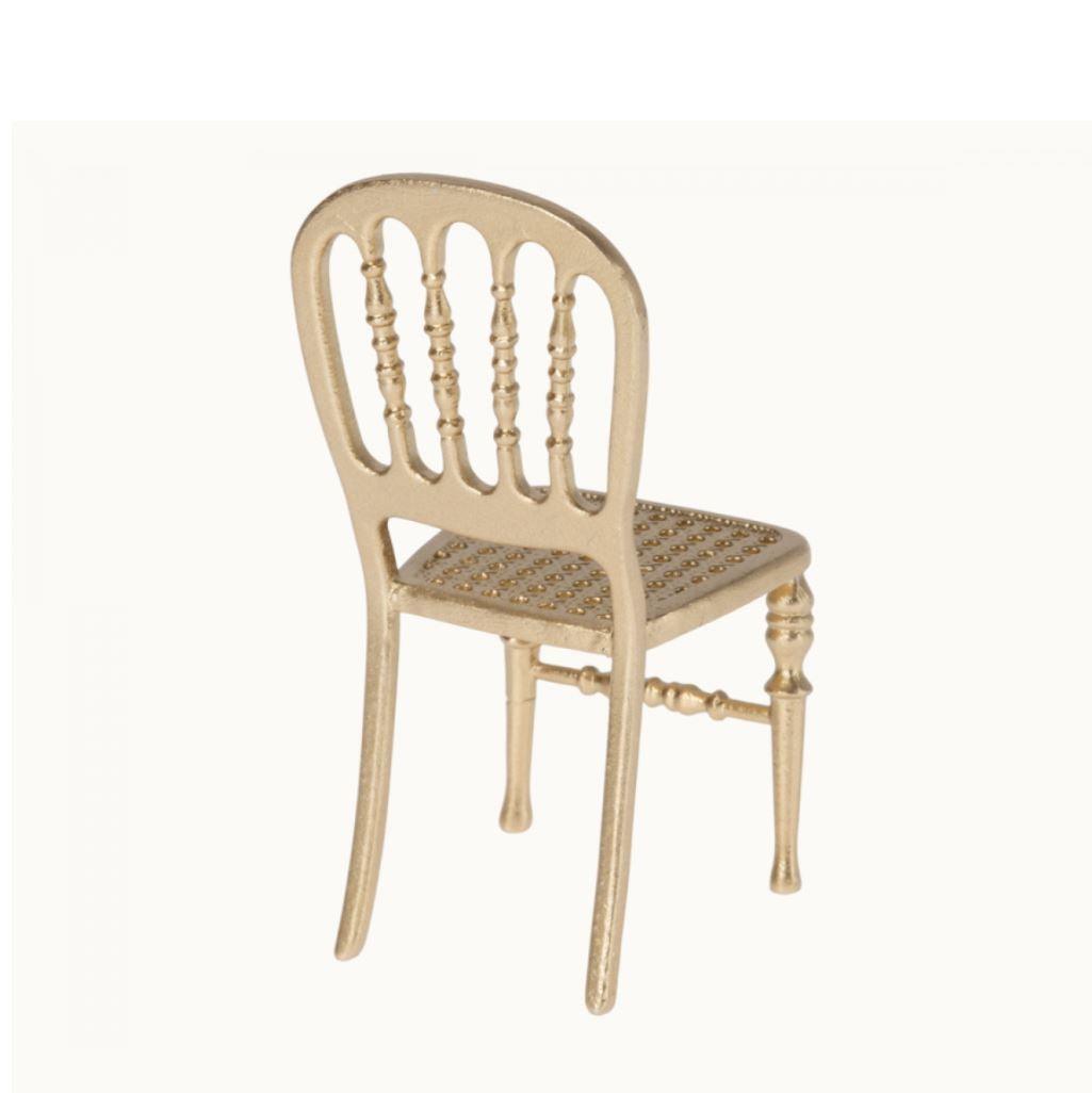 Maileg: krzesełko dla myszek Gold - Noski Noski