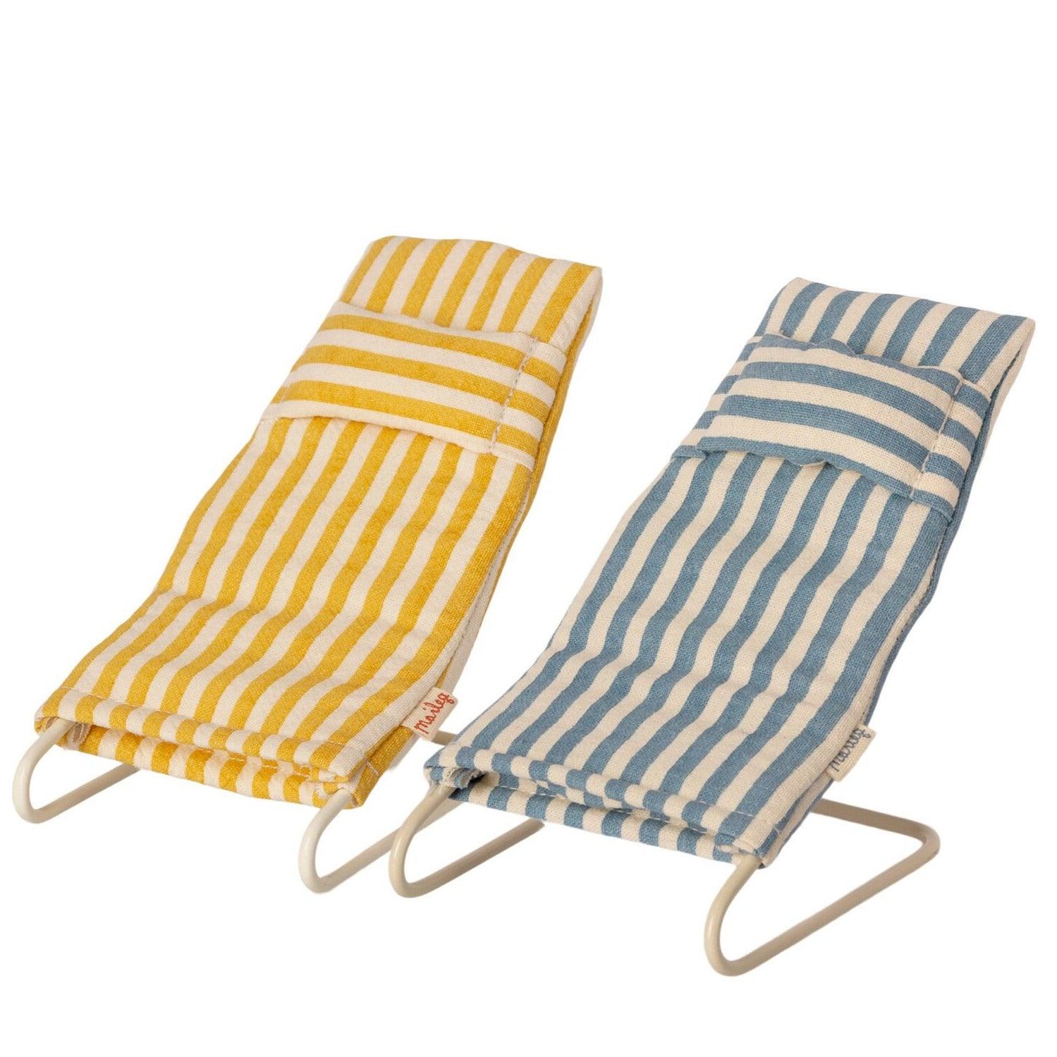 Maileg: leżaki dla myszek Beach Chair Set - Noski Noski