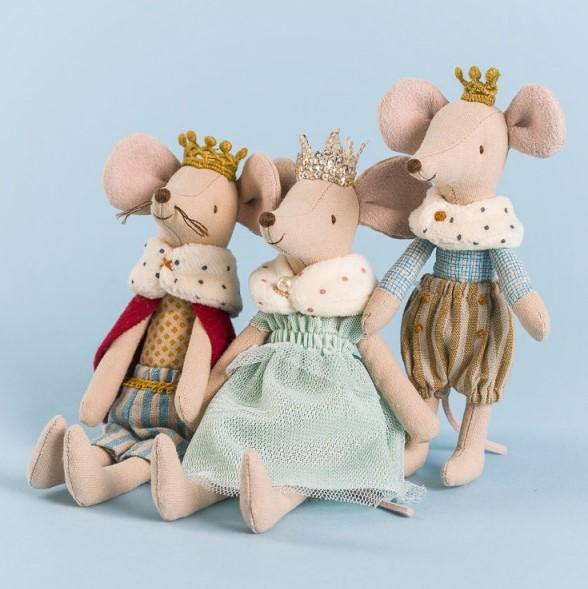 Maileg: maskotka myszka król King Mouse 15 cm - Noski Noski