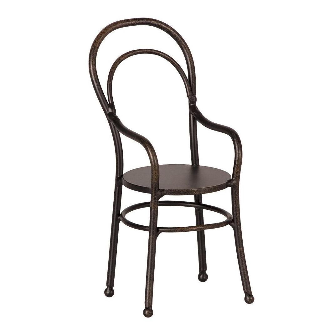 Maileg: metalowe krzesło Vintage Black - Noski Noski