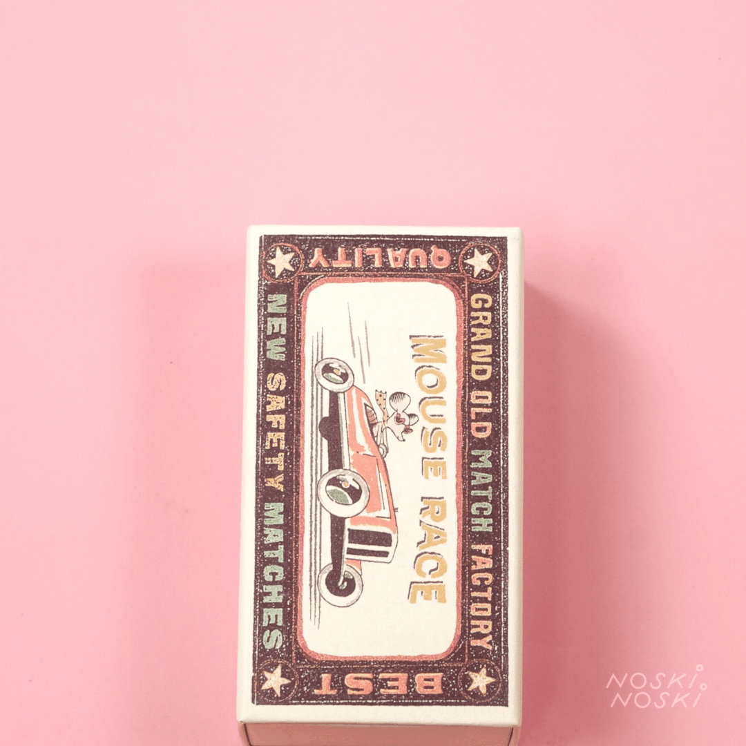 Maileg: myszka w groszki w pudełku Big Sister in Matchbox 12 cm - Noski Noski