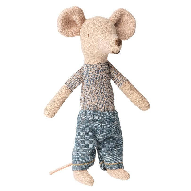 Maileg: myszka w pudełku Mouse in Matchbox Big Brother 13 cm - Noski Noski