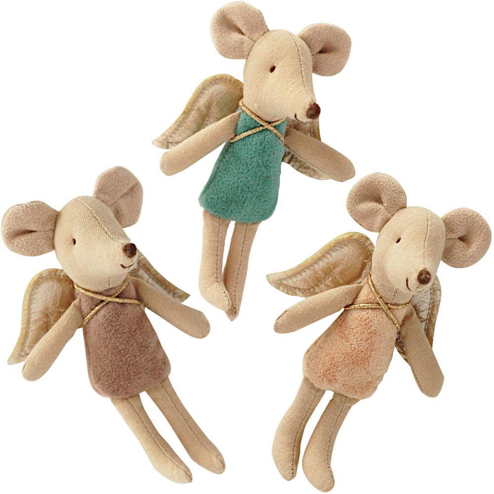 Maileg: myszka wróżka Fairy Mouse Little Sister 10 cm - Noski Noski