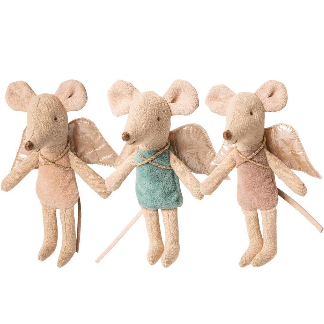Maileg: myszka wróżka Fairy Mouse Little Sister 10 cm - Noski Noski