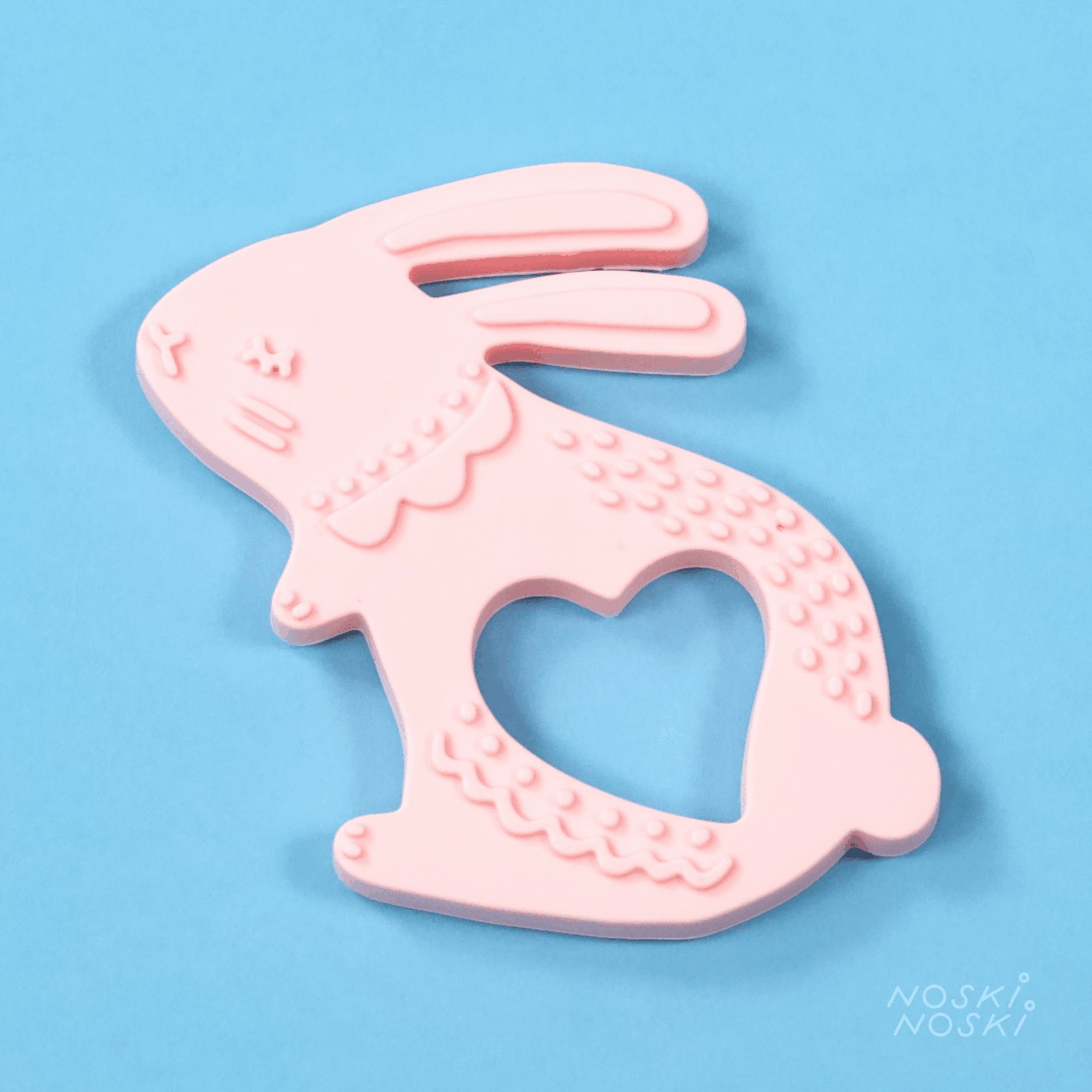 Manhattan Toy: gryzak silikonowy króliczek Bunny - Noski Noski