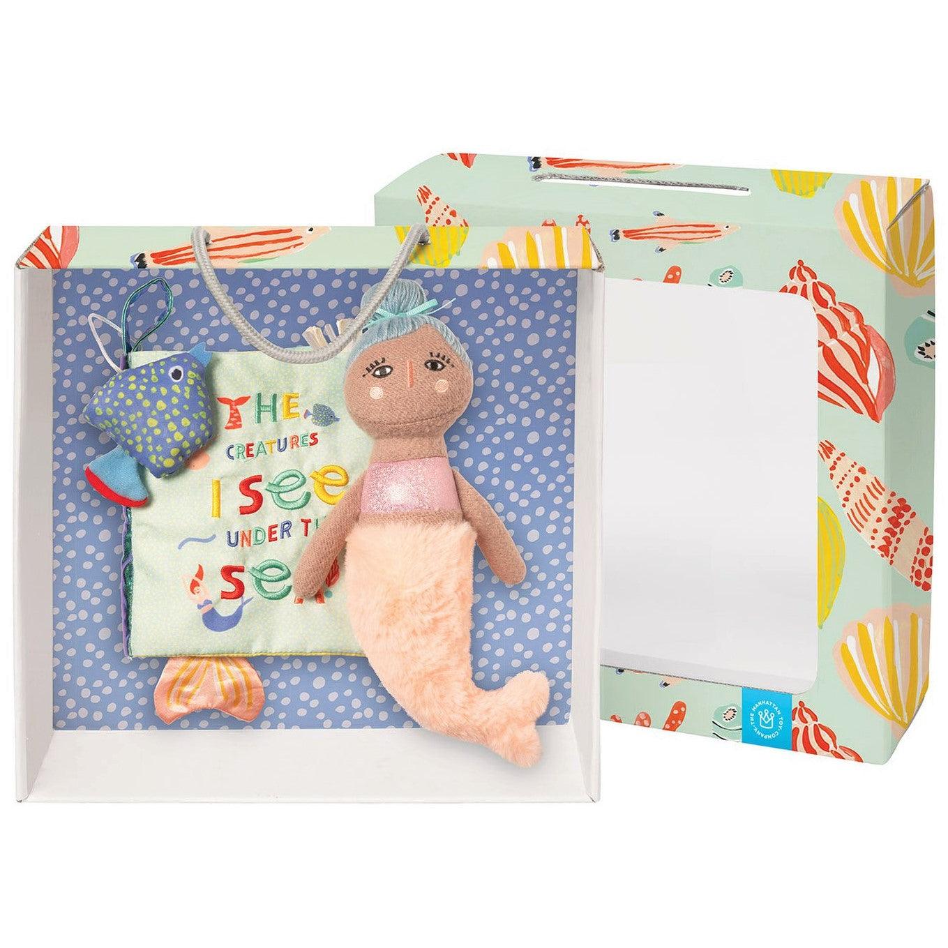Manhattan Toy: zestaw prezentowy syrenka i książeczka Under the Sea Gift Set - Noski Noski
