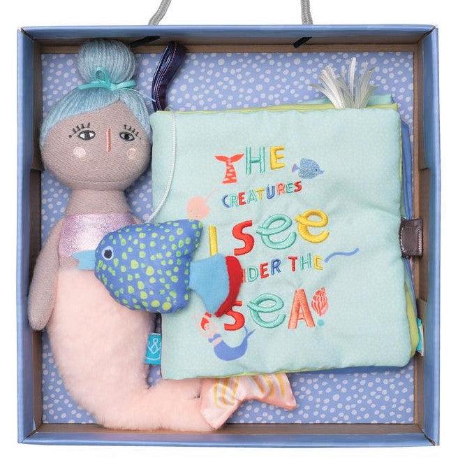 Manhattan Toy: zestaw prezentowy syrenka i książeczka Under the Sea Gift Set - Noski Noski