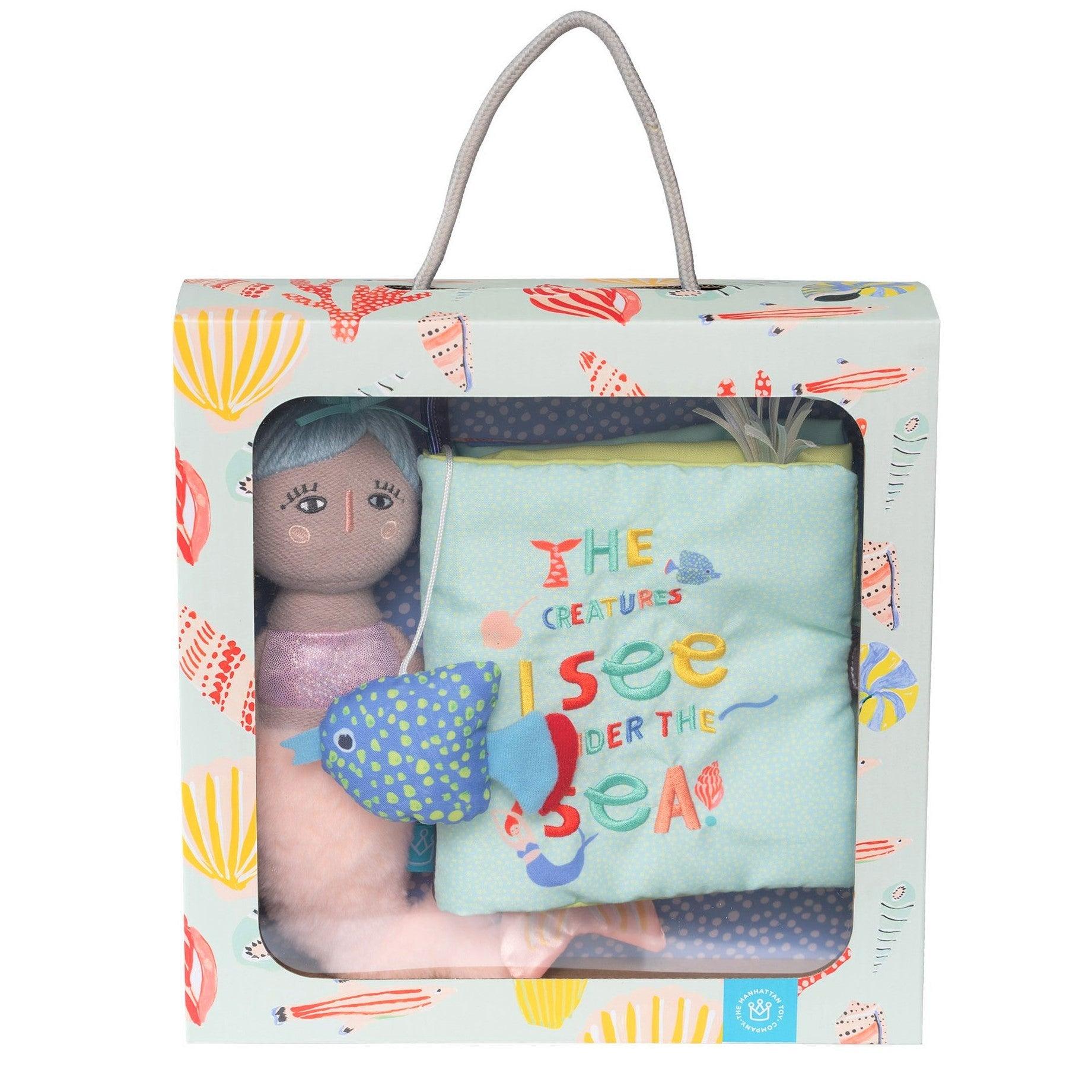 Manhattan Toy: zestaw prezentowy syrenka i książeczka Under the Sea Gift Set - Noski Noski