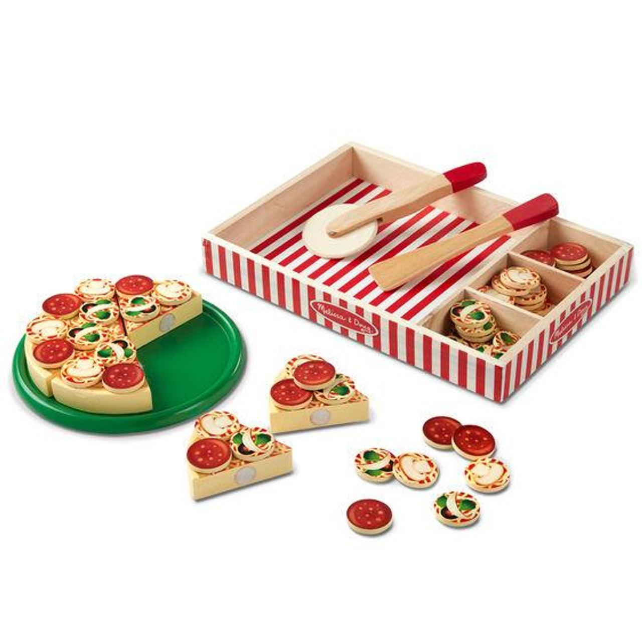 Melissa and Doug: drewniana pizza do krojenia Pizza Party - Noski Noski