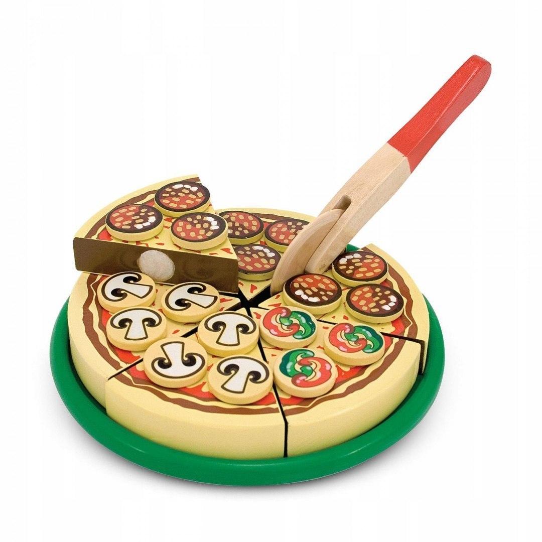 Melissa and Doug: drewniana pizza do krojenia Pizza Party - Noski Noski
