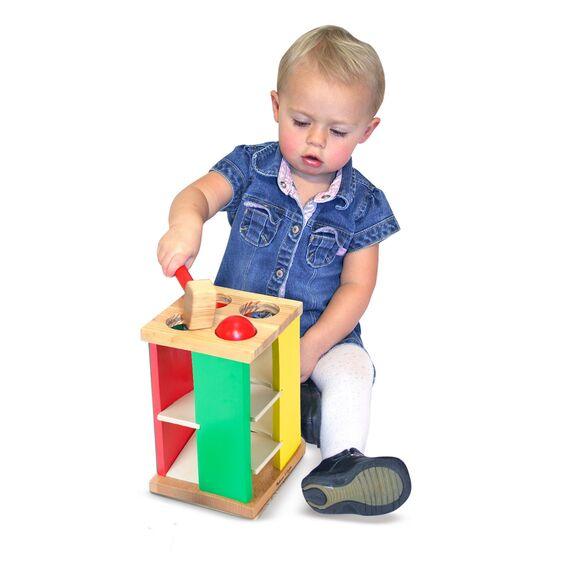Melissa and Doug: drewniana przebijanka Pound & Roll Tower - Noski Noski