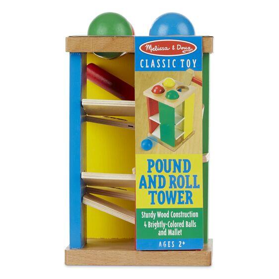 Melissa and Doug: drewniana przebijanka Pound & Roll Tower - Noski Noski
