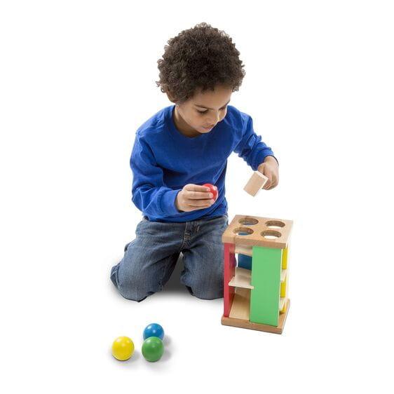 Melissa and Doug: drewniana przebijanka Pound & Roll Tower - Noski Noski