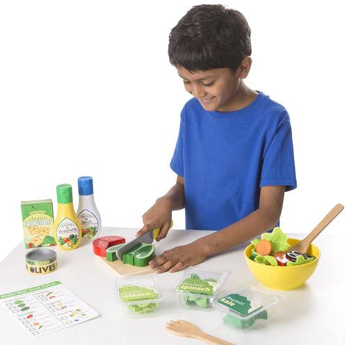 Melissa and Doug: drewniana sałatka Slice & Toss Salad Set - Noski Noski