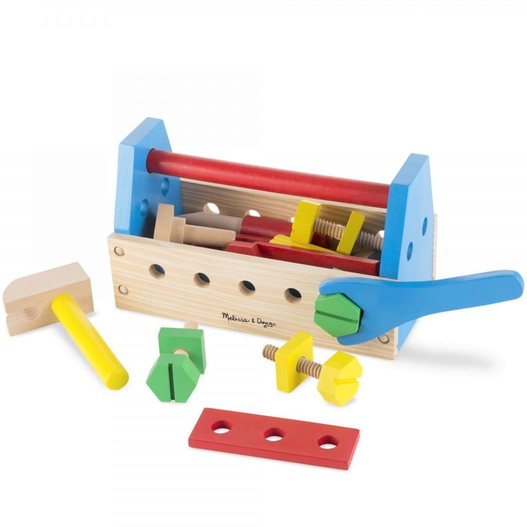 Melissa and Doug: drewniana skrzynka z narzędziami Take-Along Tool Kit - Noski Noski