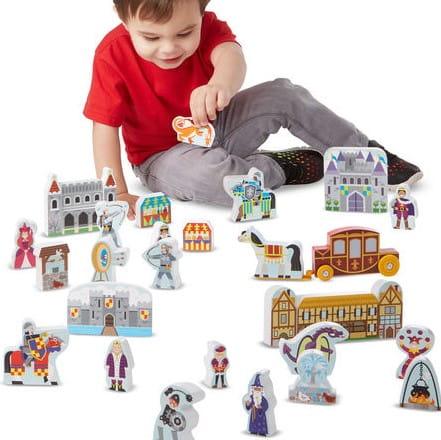 Melissa and Doug: drewniany mega zestaw do zabawy Zamek - Noski Noski