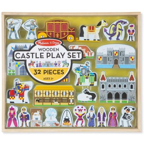 Melissa and Doug: drewniany mega zestaw do zabawy Zamek - Noski Noski