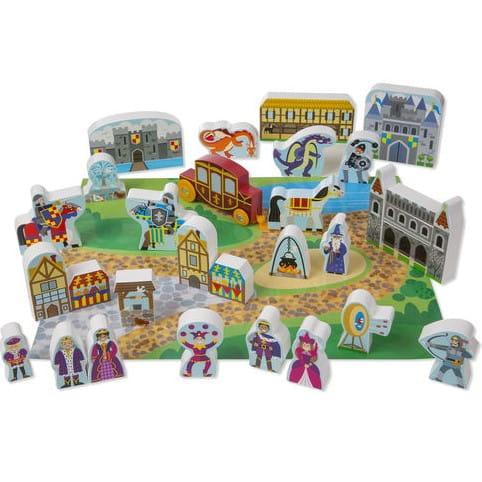 Melissa and Doug: drewniany mega zestaw do zabawy Zamek - Noski Noski