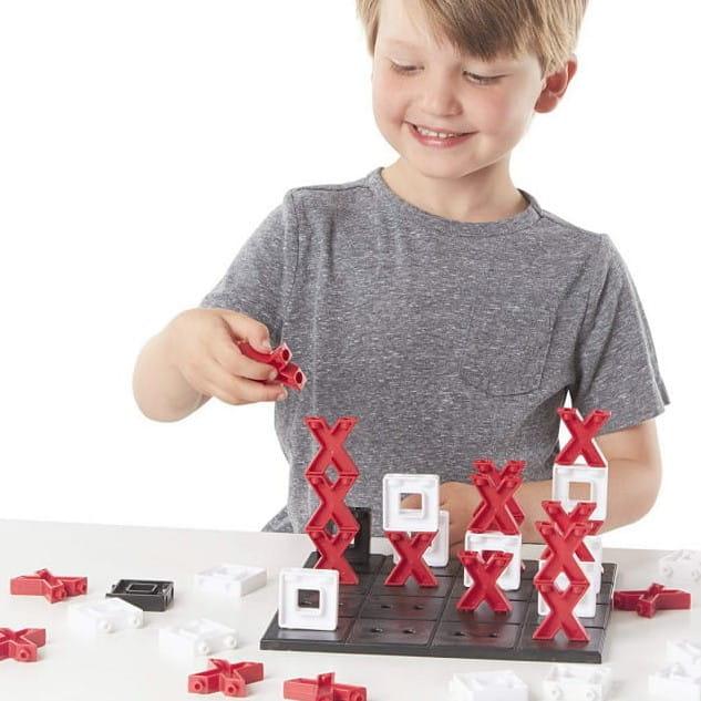 Melissa and Doug: gra przestrzenne kółko-krzyżyk Tic Stac Toe - Noski Noski