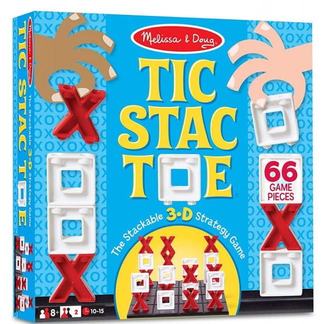 Melissa and Doug: gra przestrzenne kółko-krzyżyk Tic Stac Toe - Noski Noski
