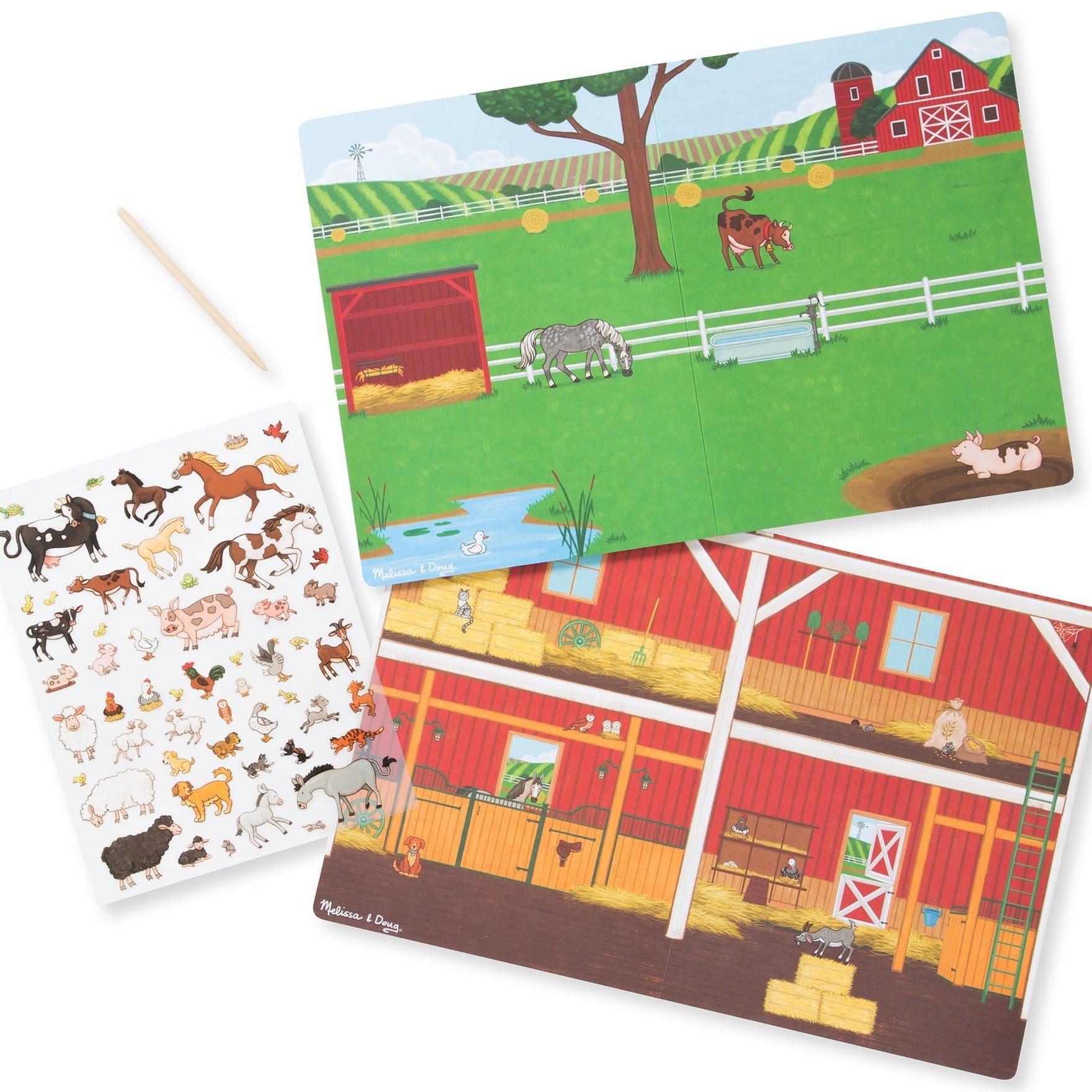 Melissa & Doug: kalkomanie Farma - Noski Noski