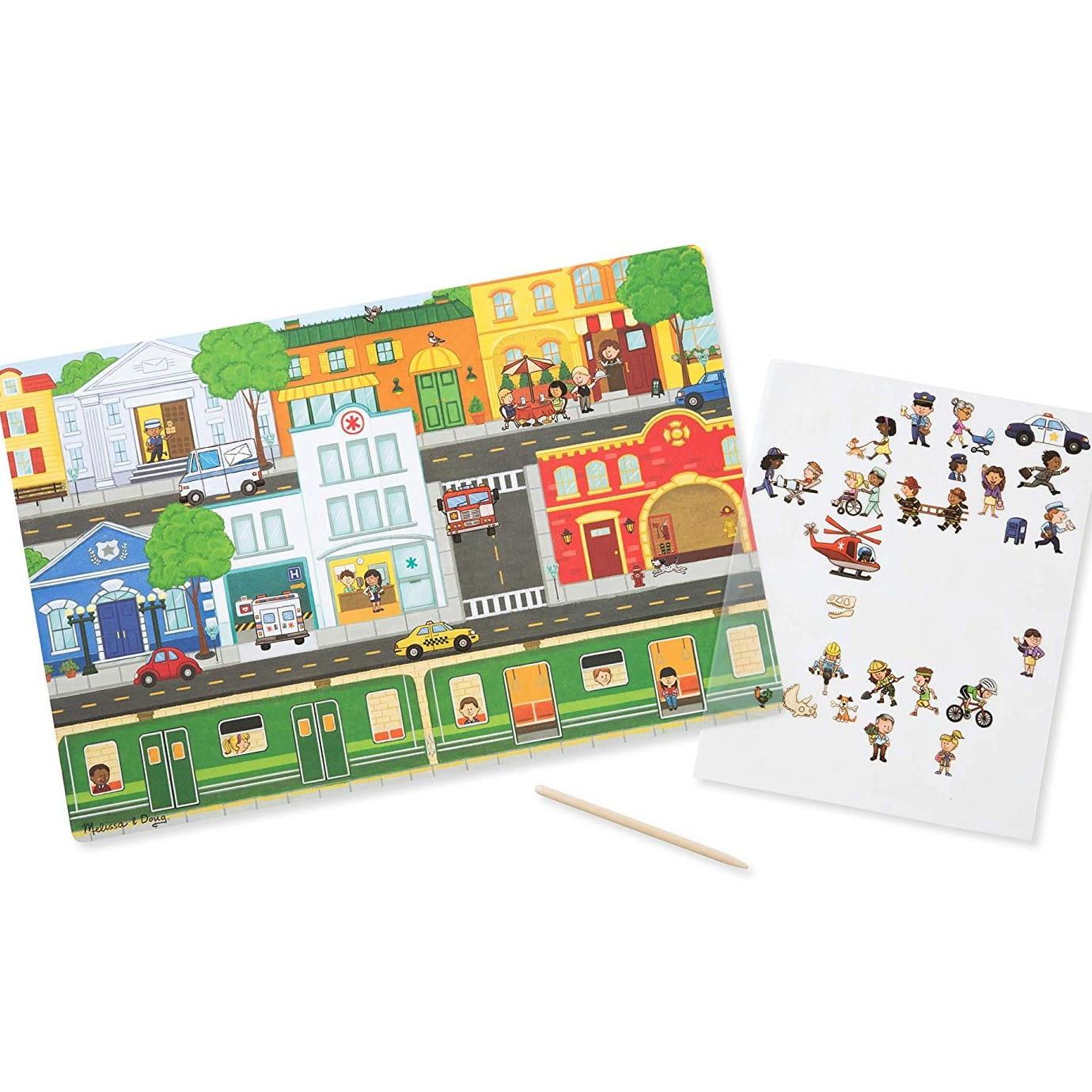 Melissa & Doug: kalkomanie Miasteczko - Noski Noski