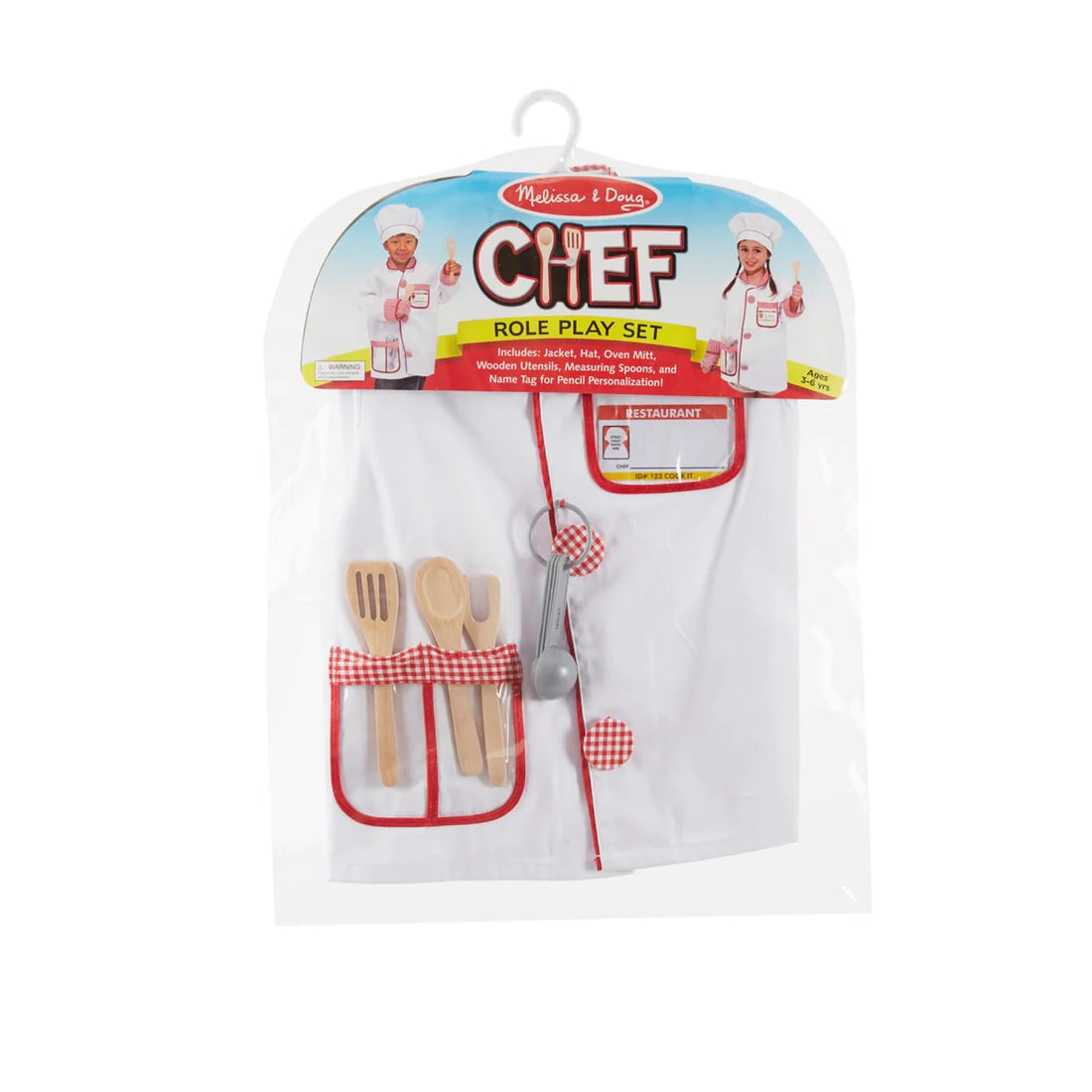 Melissa and Doug: kostium kucharz Chef Role Play Set - Noski Noski