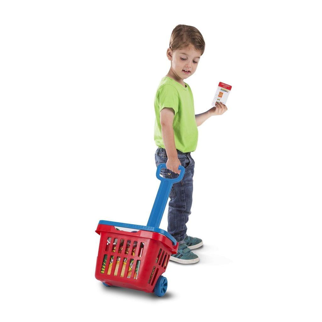 Melissa and Doug: koszyk z zakupami Fill & Roll Grocery Basket - Noski Noski
