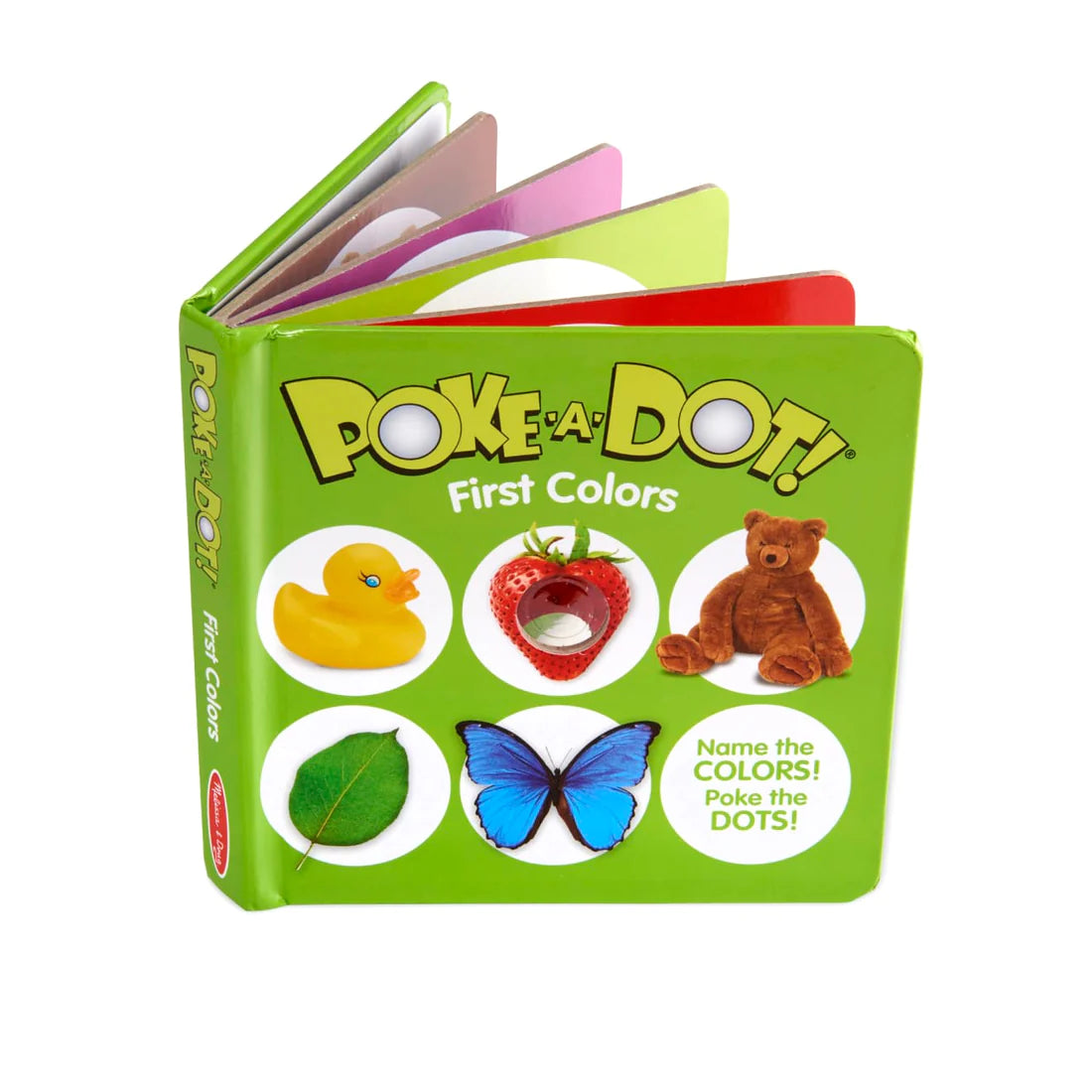 Melissa & Doug: książeczka z przyciskami Poke-a-Dot First Colours - Noski Noski