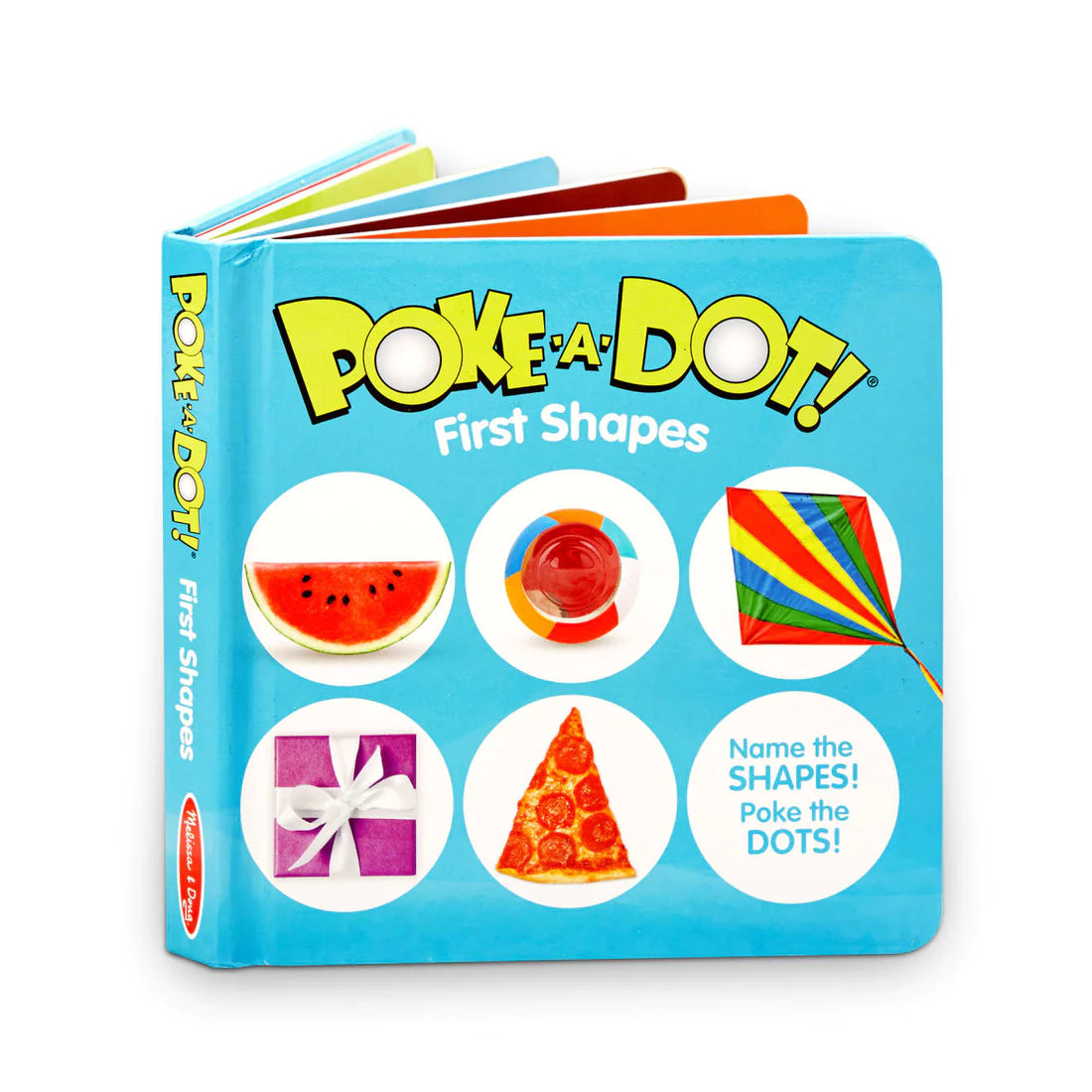 Melissa & Doug: książeczka z przyciskami Poke-a-Dot First Shapes - Noski Noski