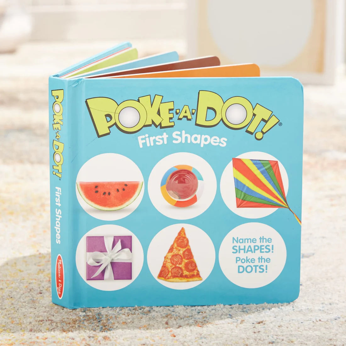 Melissa & Doug: książeczka z przyciskami Poke-a-Dot First Shapes - Noski Noski