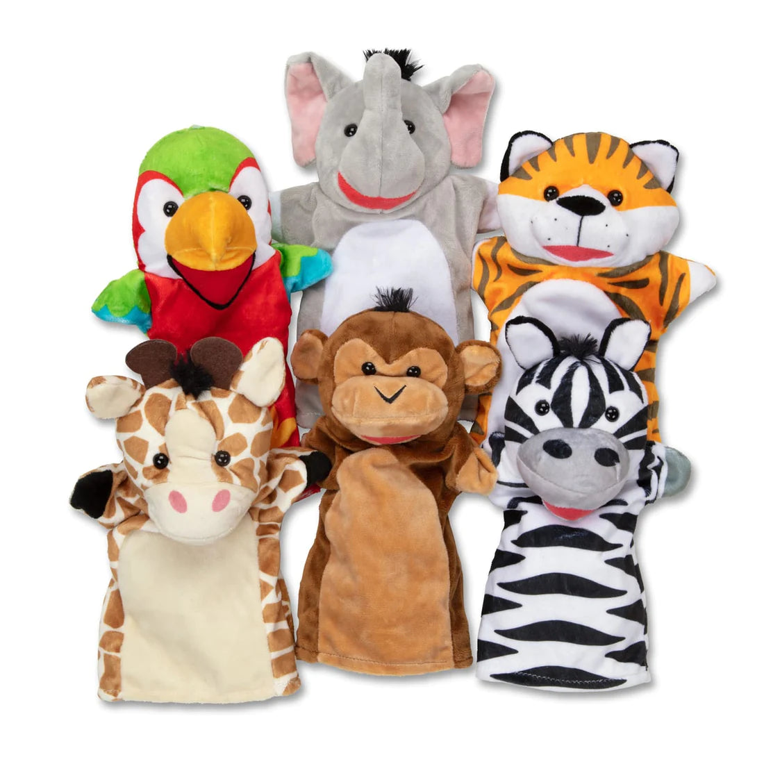 Melissa and Doug: pacynki na rękę Safari Hand Puppets - Noski Noski
