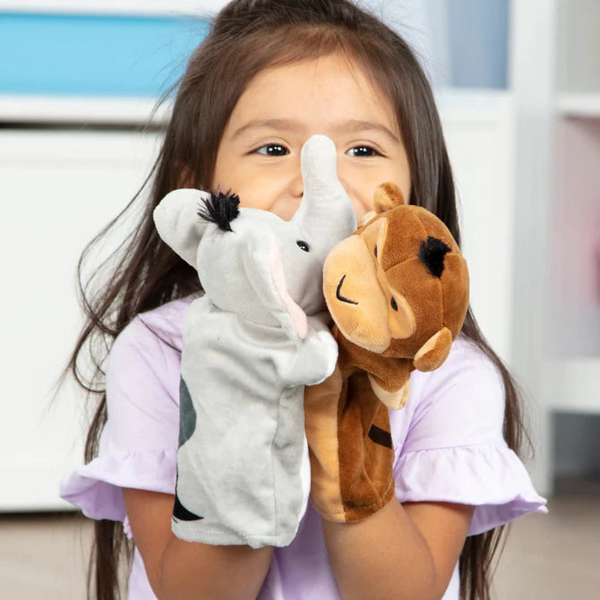 Melissa and Doug: pacynki na rękę Safari Hand Puppets - Noski Noski